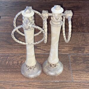 India Ink Towel Tree/Racks Stand Natural Marble Stones By Brunswick Elegant By 2